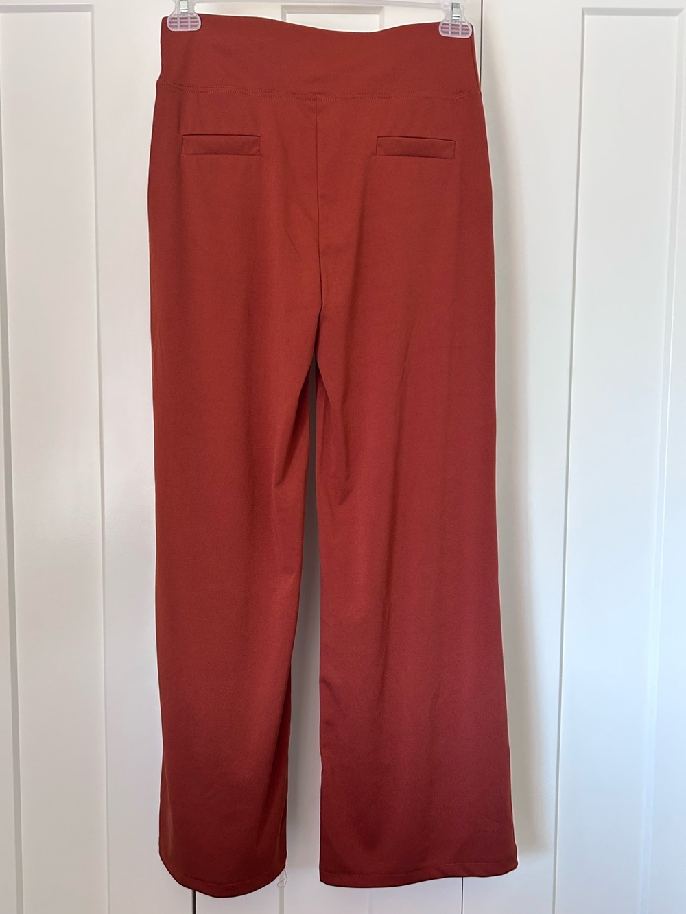 Women’s comfort stretch pull-on yoga pants rust Medium - Picture 2 of 8